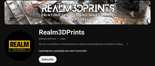 Realm3DPrints YouTube Channel