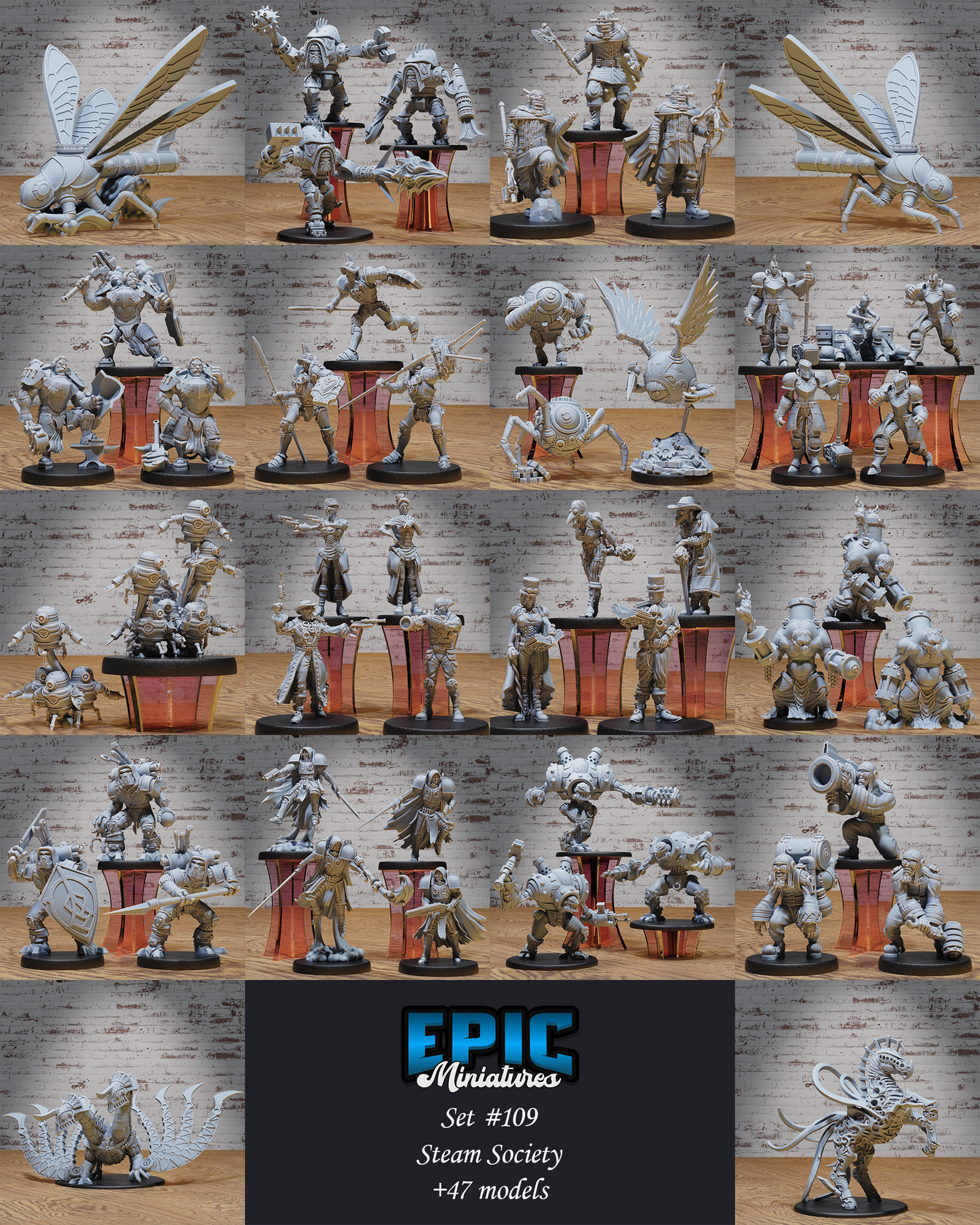 Epic Miniatures Steam Society - Full Set (Steampunk Collection)