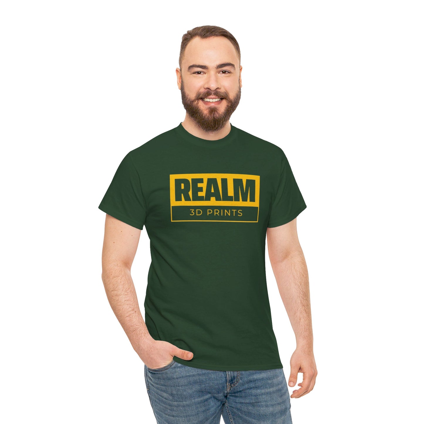 Realm3DPrints Logo - Unisex Heavy Cotton Tee