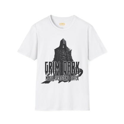 Grim Dark Unisex Softstyle T-Shirt White L