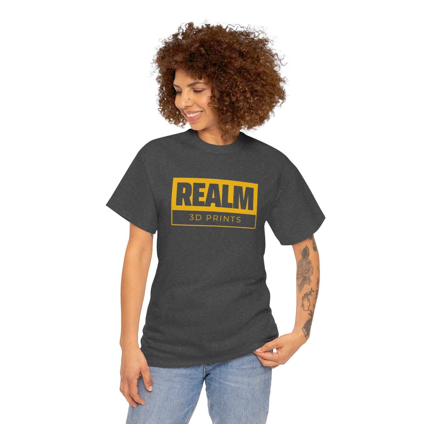 Realm3DPrints Logo - Unisex Heavy Cotton Tee