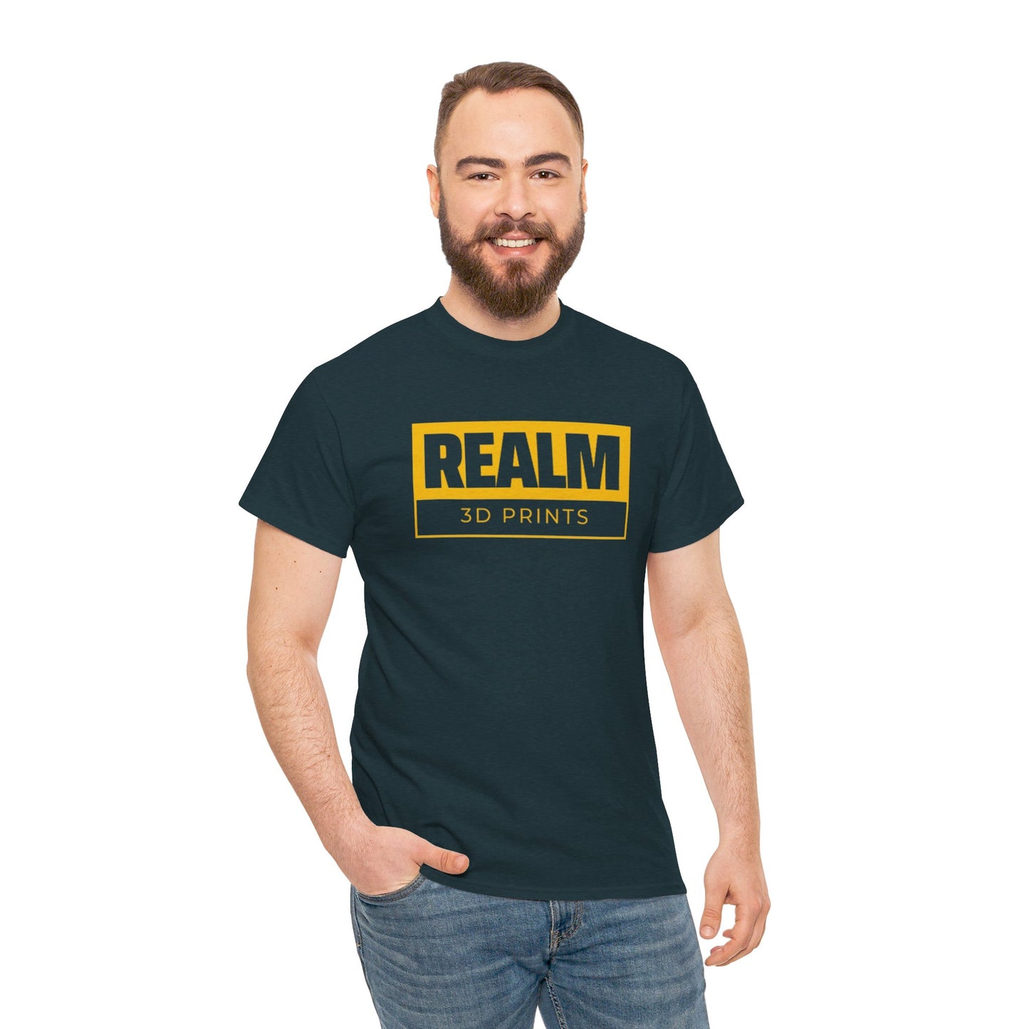 Realm3DPrints Logo - Unisex Heavy Cotton Tee