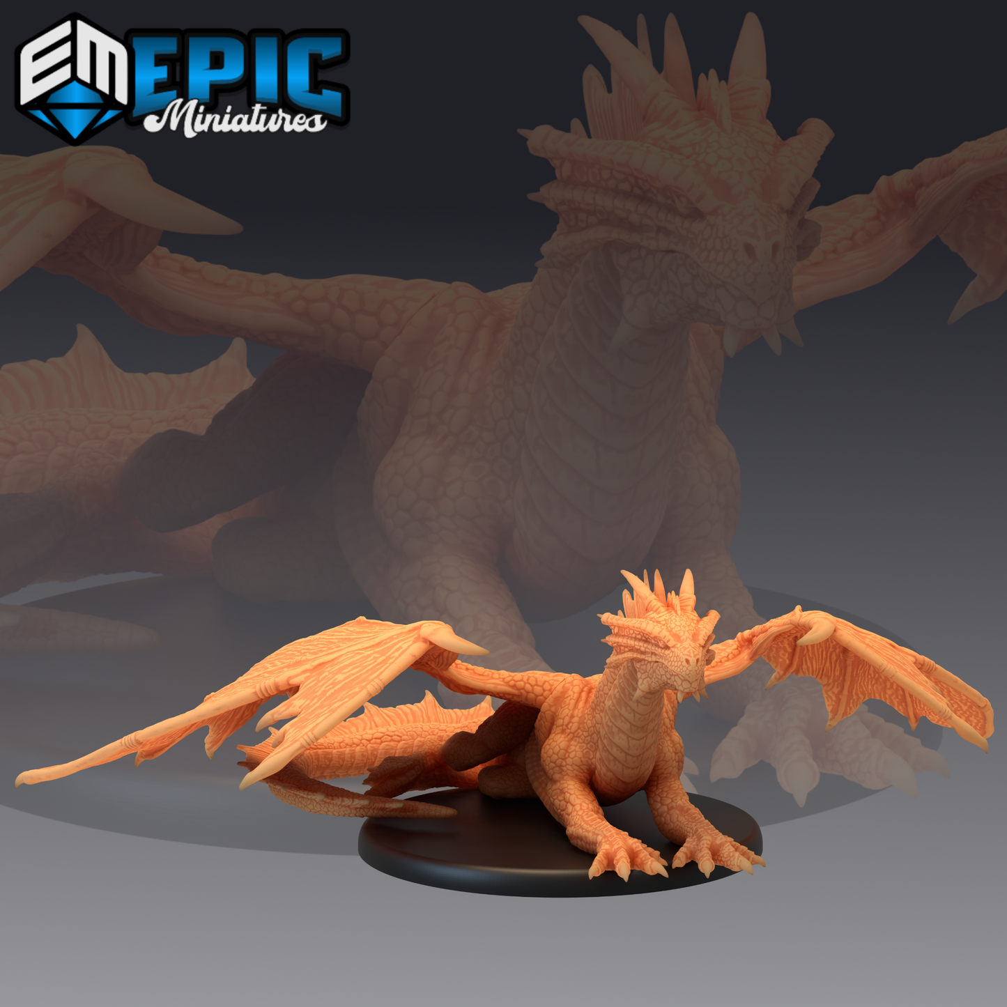 Bronze Dragon - Treasure Hunt Collection | Dungeons and Dragons Miniatures | Epic Miniatures | Fantasy RPG