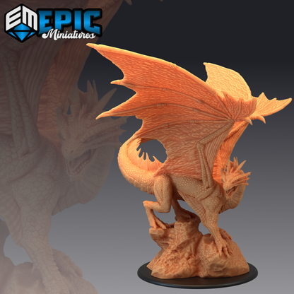 Bronze Dragon - Treasure Hunt Collection | Dungeons and Dragons Miniatures | Epic Miniatures | Fantasy RPG