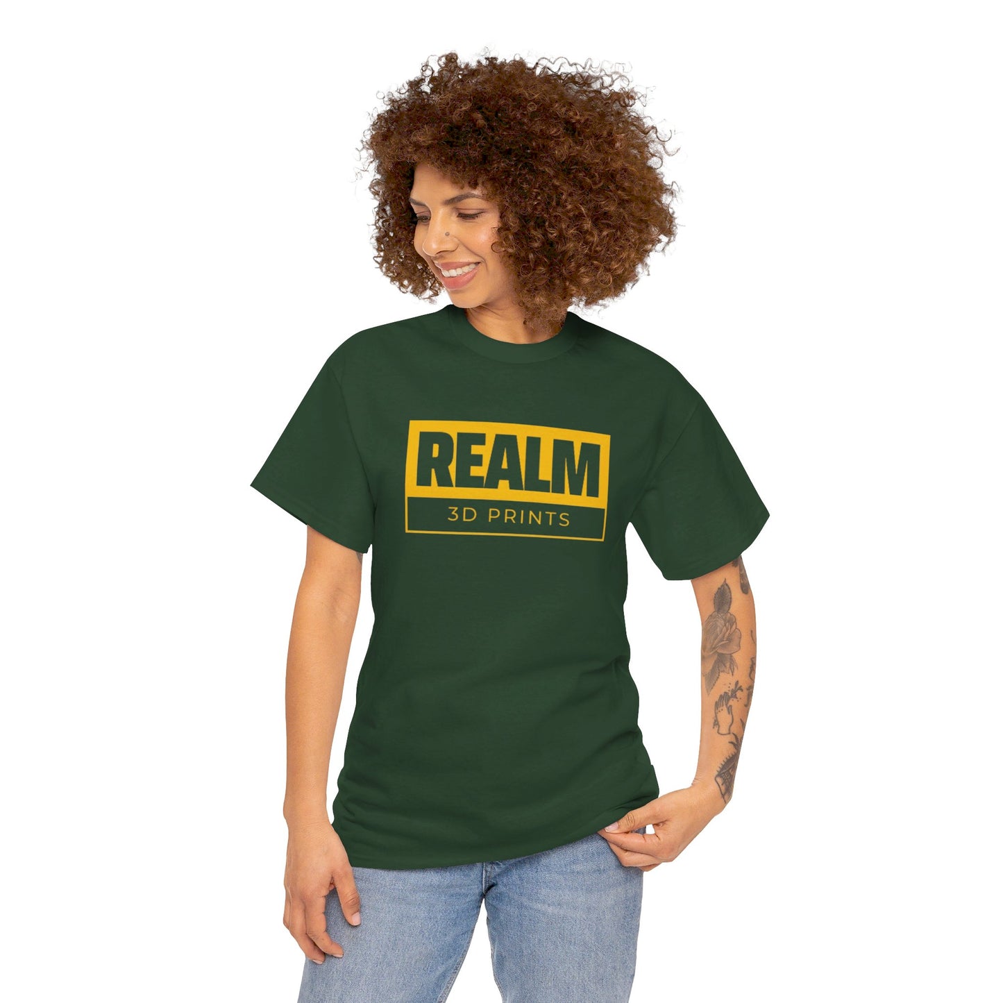 Realm3DPrints Logo - Unisex Heavy Cotton Tee