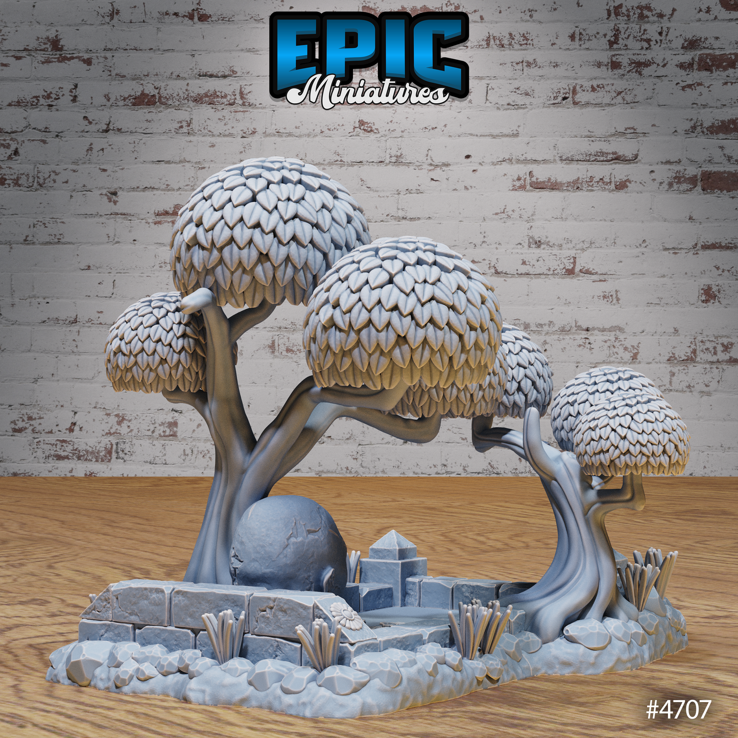 Epic Miniatures Magical Forest Buildings - Fantasy D&D Tabletop Terrain Set