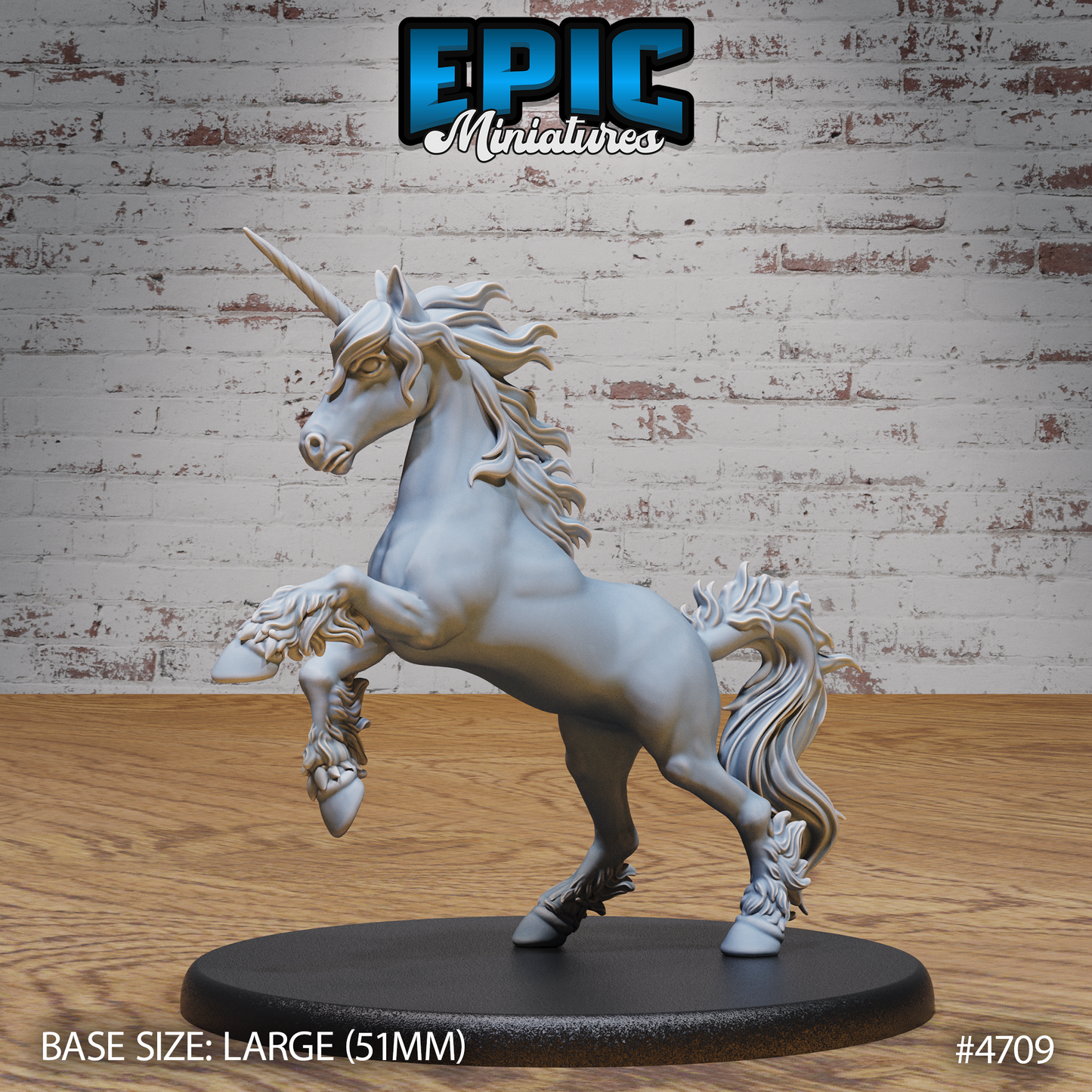 Epic Miniatures - Unicorns | D&D | DnD | Truescale | Print on Demand