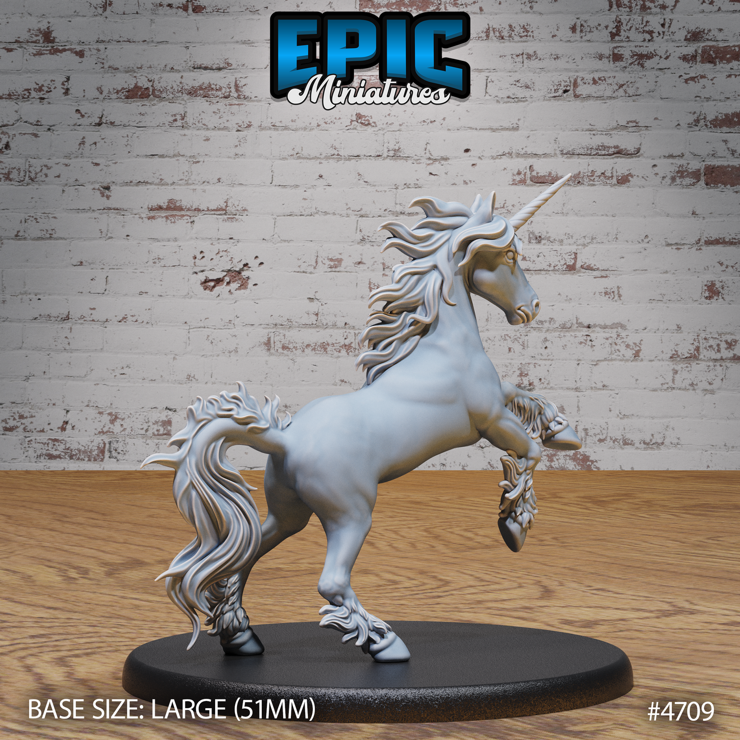 Epic Miniatures - Unicorns | D&D | DnD | Truescale | Print on Demand