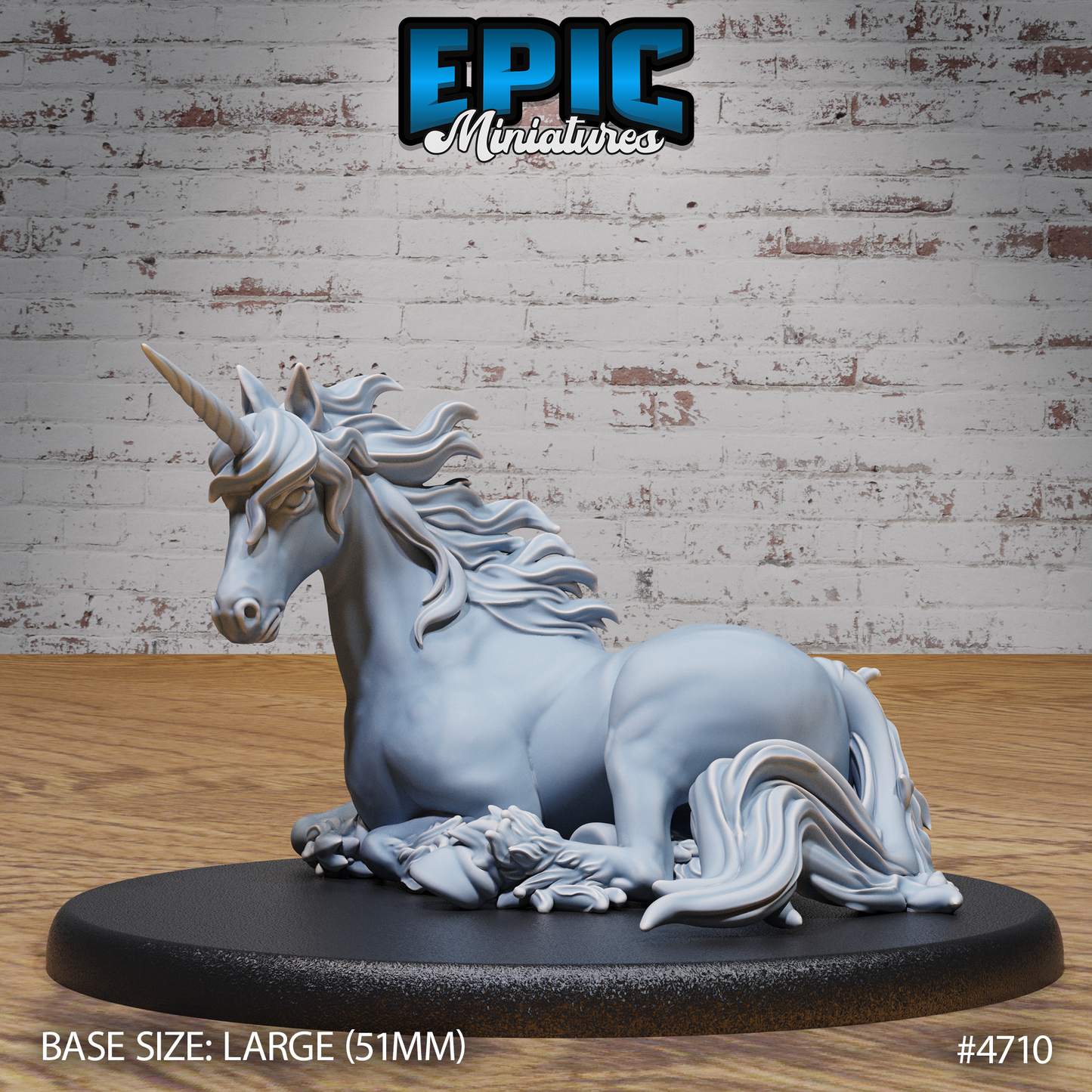 Epic Miniatures - Unicorns | D&D | DnD | Truescale | Print on Demand