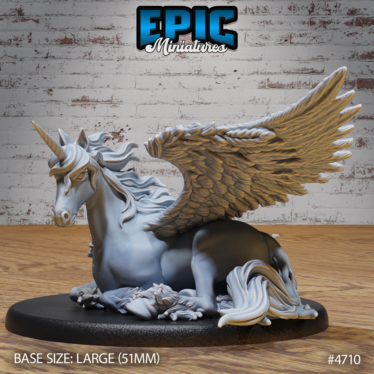 Epic Miniatures - Unicorns | D&D | DnD | Truescale | Print on Demand