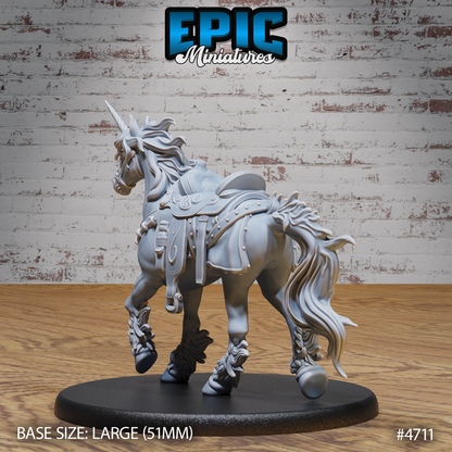 Epic Miniatures - Unicorns | D&D | DnD | Truescale | Print on Demand