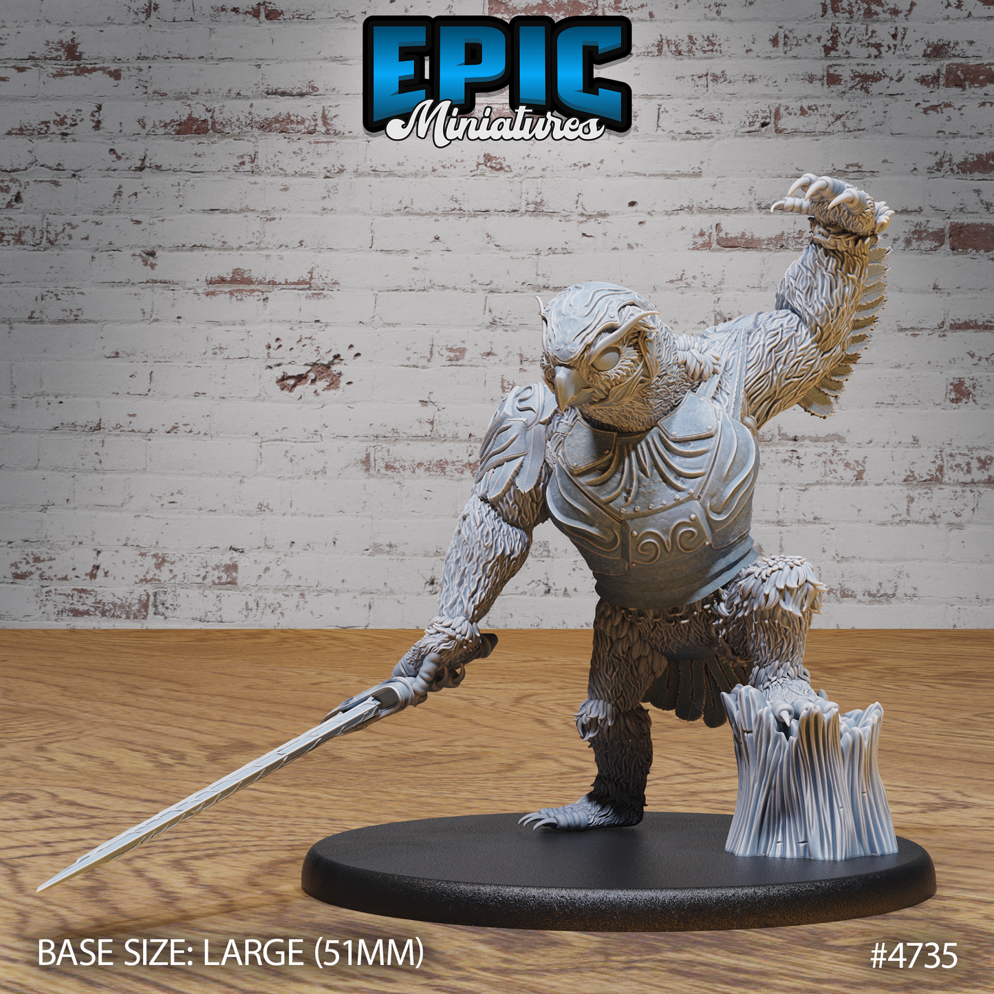 Fabled Owlbear #4733-#4735 by Epic Miniatures  | 3D Printable D&D Models