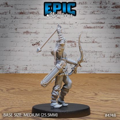 Hunter Girl #4748-4750 by Epic Miniatures | 3D Printable D&D Models