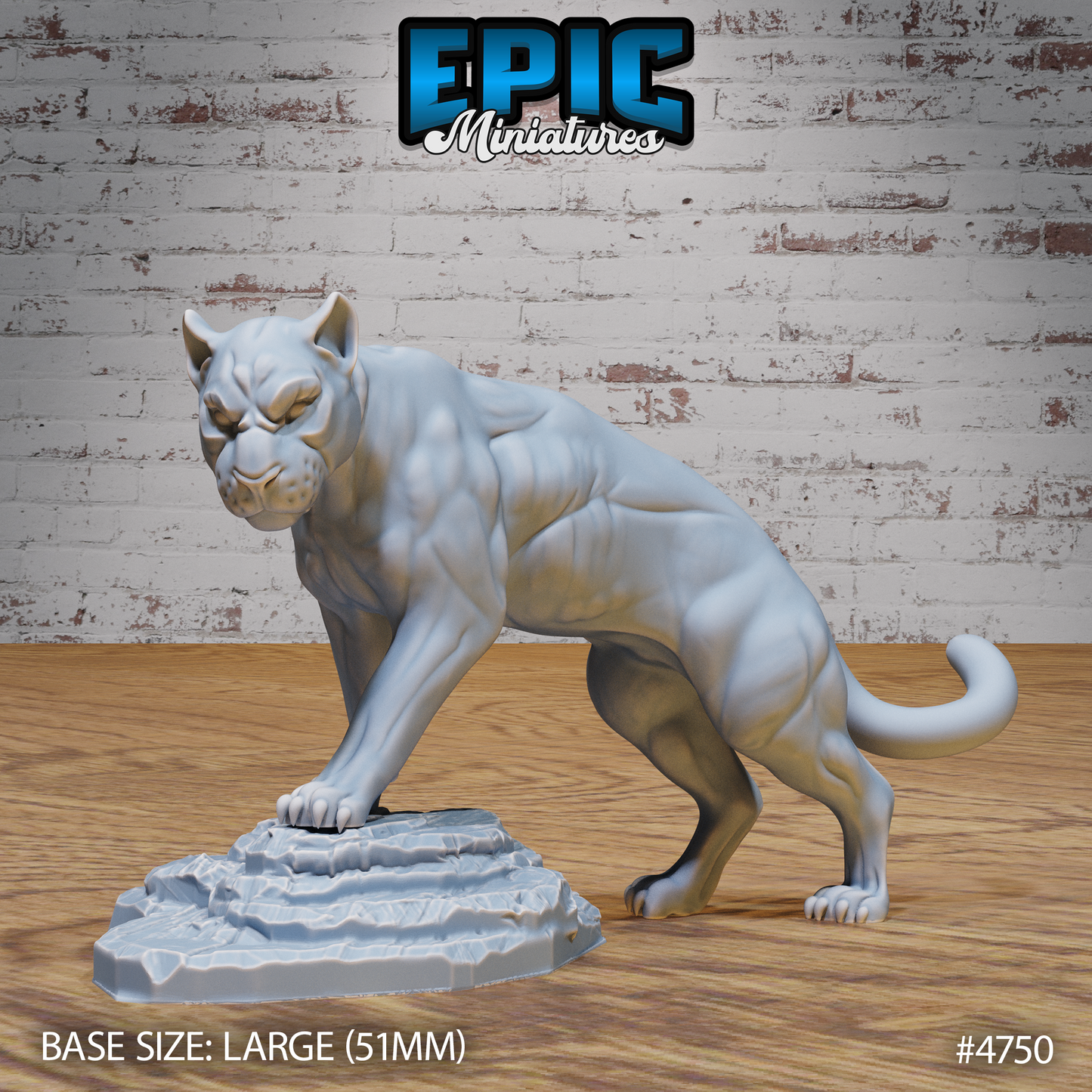 Black Panther #4750-#4752 by Epic Miniatures | 3D Printable D&D Models