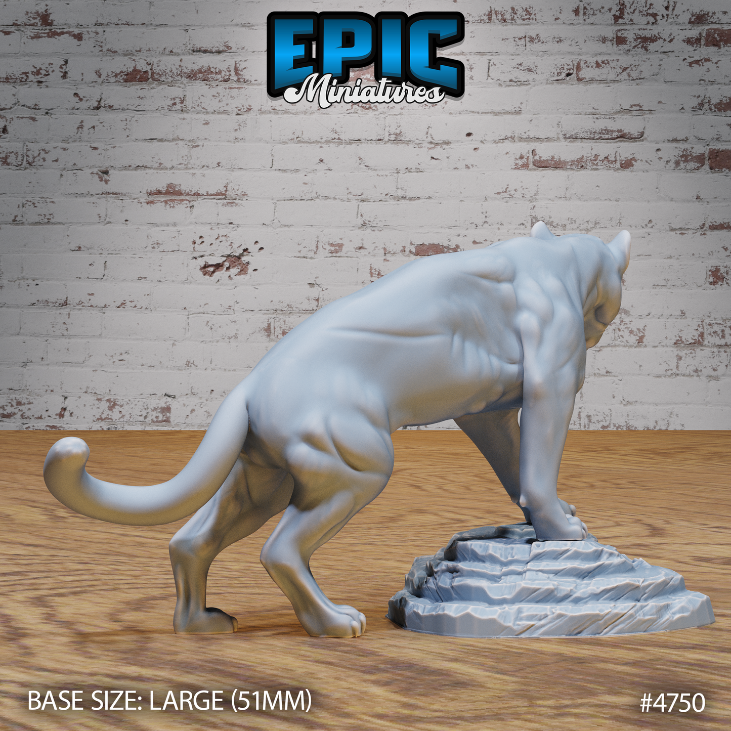 Black Panther #4750-#4752 by Epic Miniatures | 3D Printable D&D Models