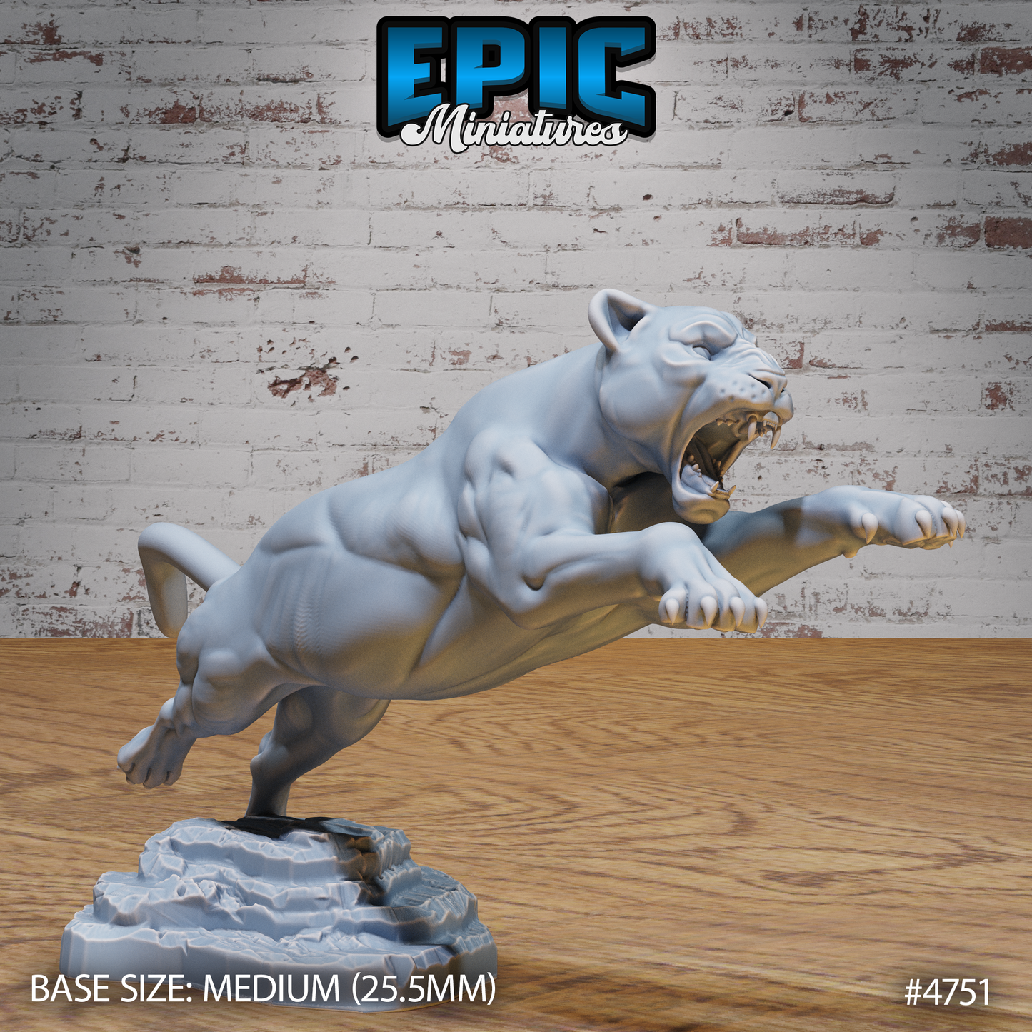 Black Panther #4750-#4752 by Epic Miniatures | 3D Printable D&D Models