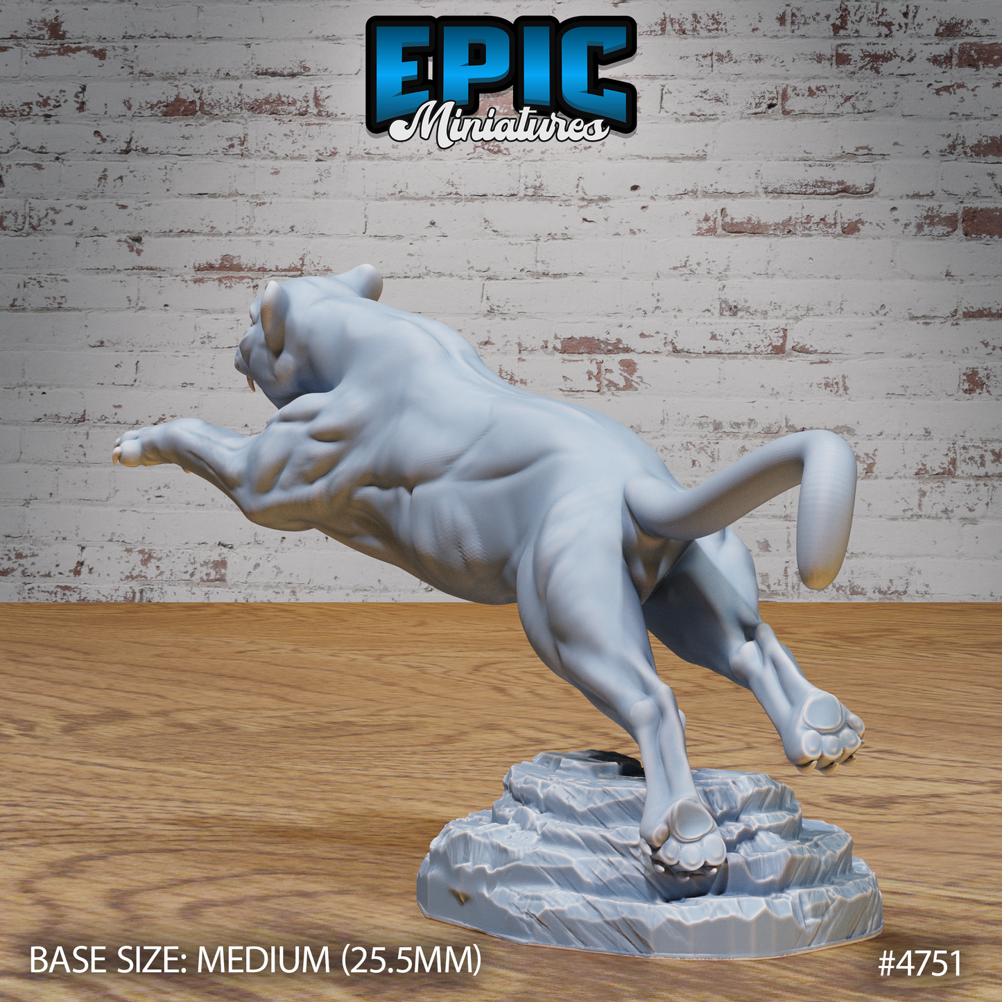 Black Panther #4750-#4752 by Epic Miniatures | 3D Printable D&D Models