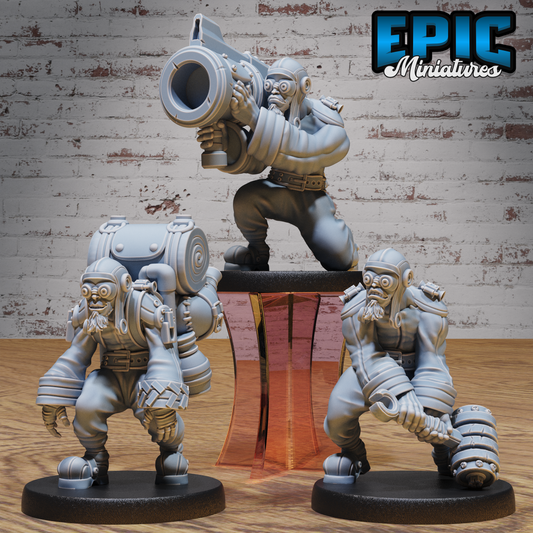 Steam Society Airship Pilot | D&D Truescale Miniature