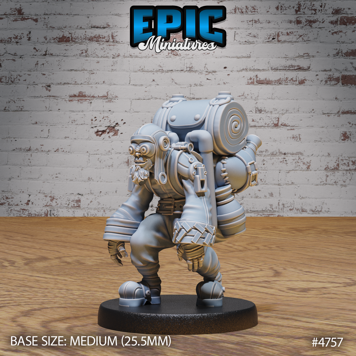 Steam Society Airship Pilot | D&D Truescale Miniature