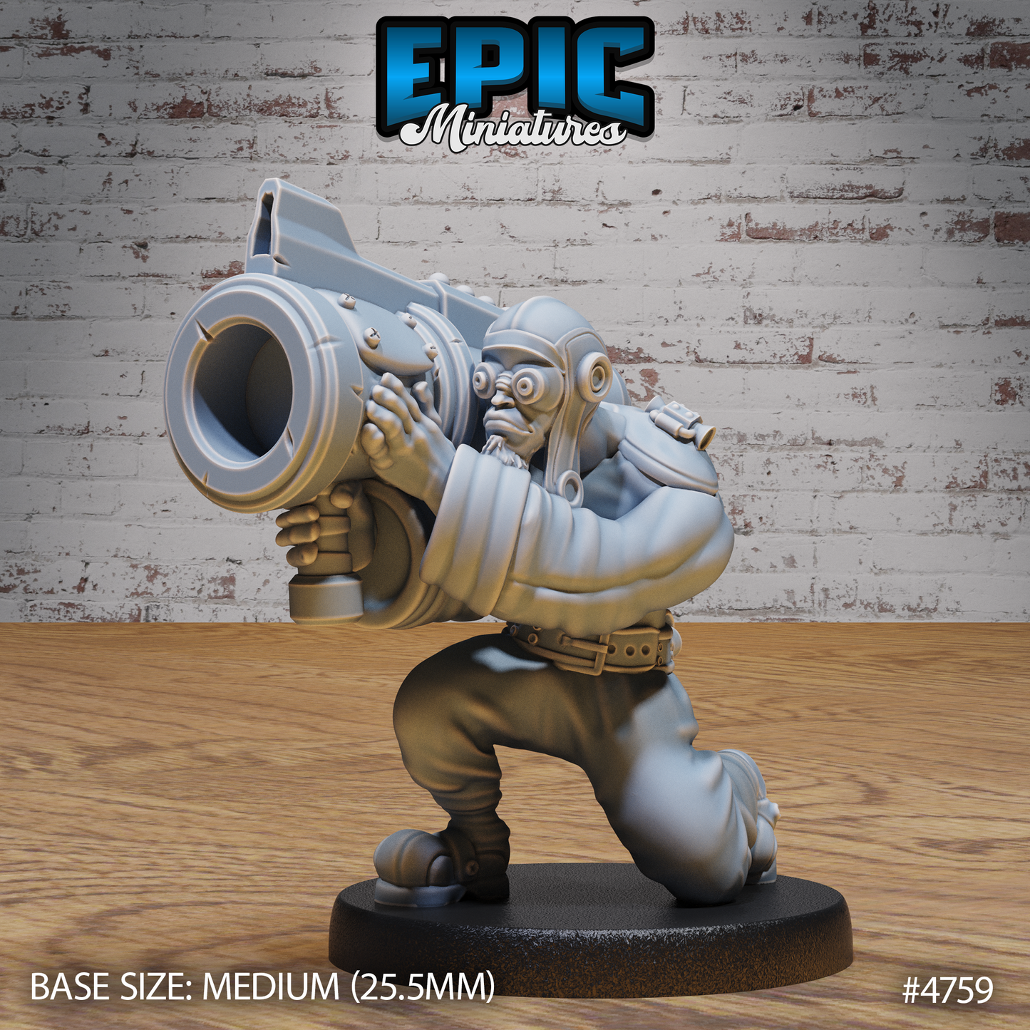 Steam Society Airship Pilot | D&D Truescale Miniature