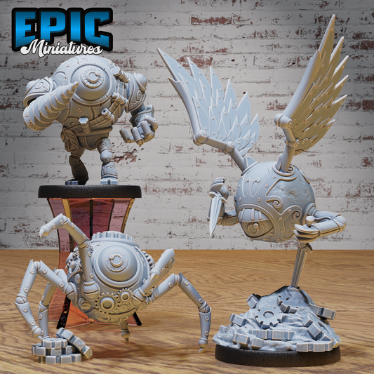 Epic Miniatures Clockwork Mono Drone - Mechanical D&D Tabletop Miniature