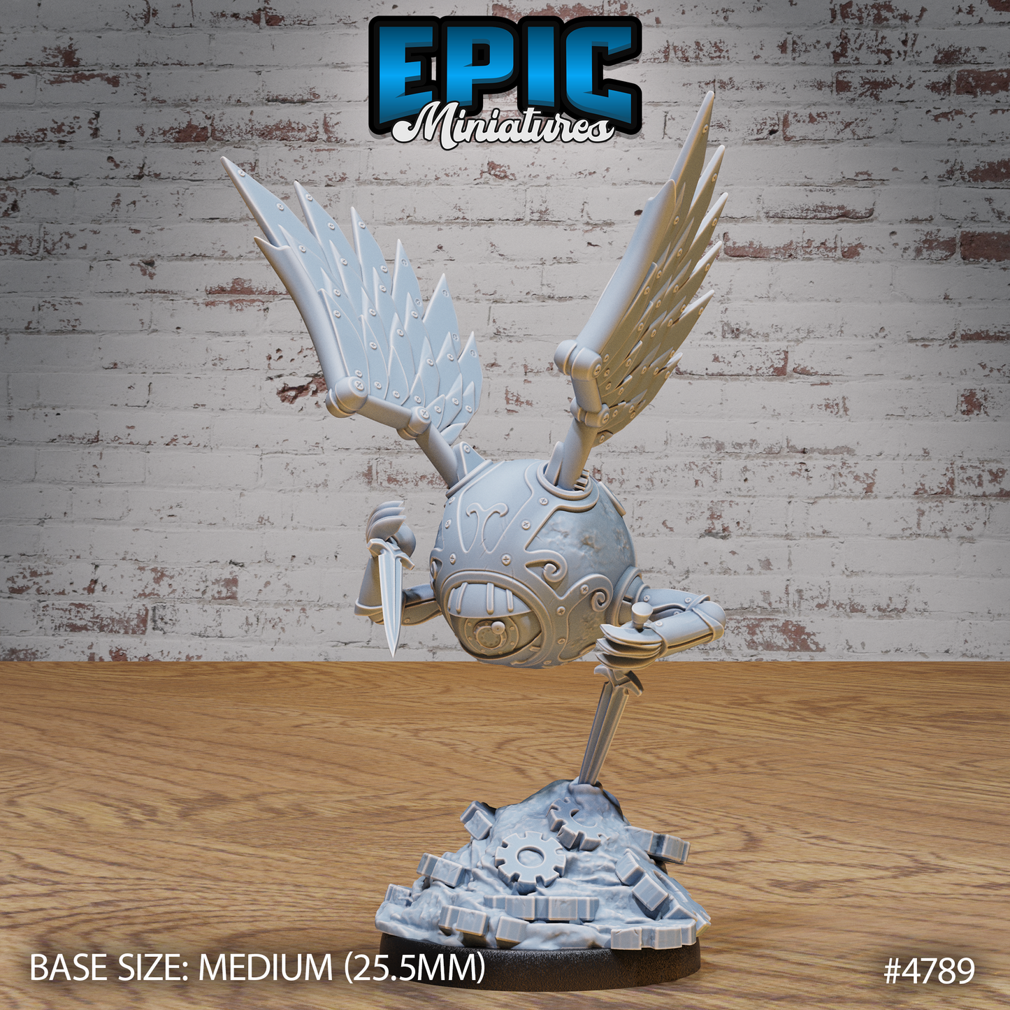 Epic Miniatures Clockwork Mono Drone - Mechanical D&D Tabletop Miniature