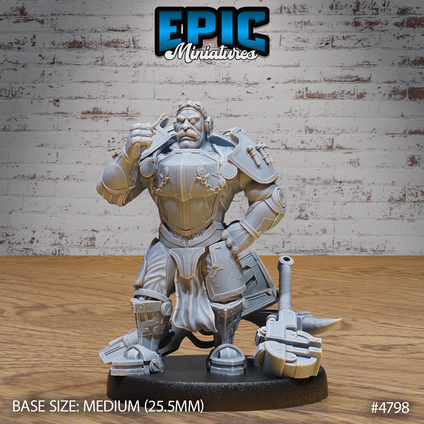 Epic Miniatures Tinkerer Knight - Steampunk Fantasy D&D Tabletop Miniature