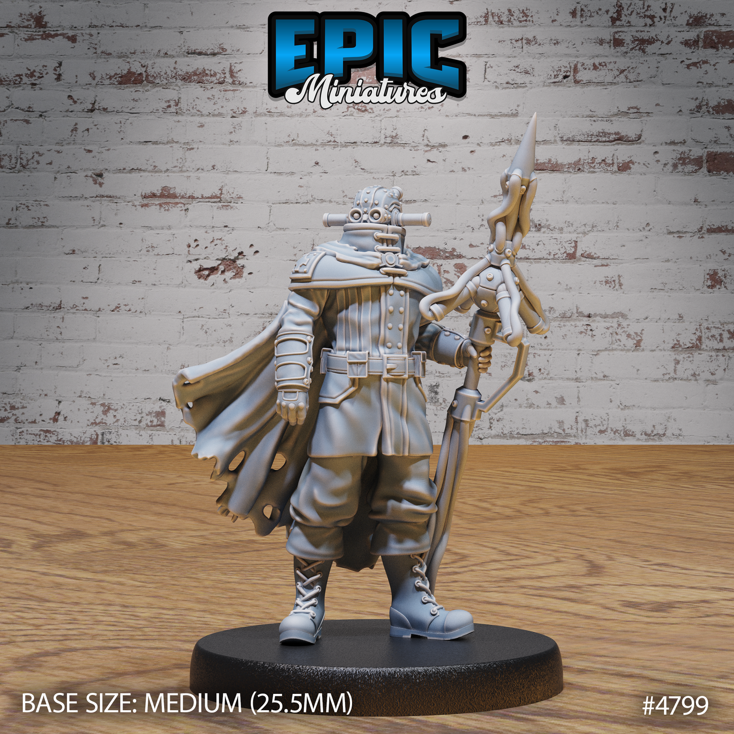 Epic Miniatures Iron Mind Warrior - Fantasy Sci-Fi D&D Tabletop Miniature