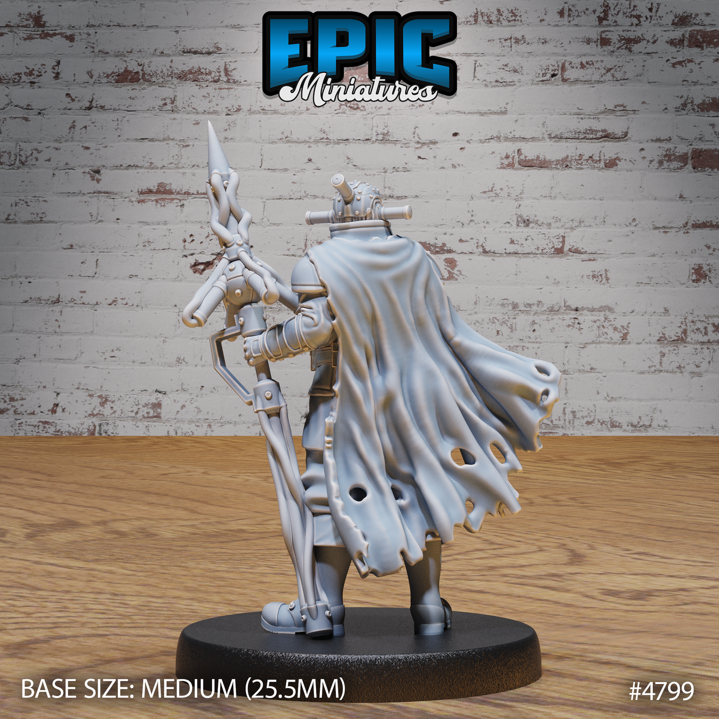 Epic Miniatures Iron Mind Warrior - Fantasy Sci-Fi D&D Tabletop Miniature