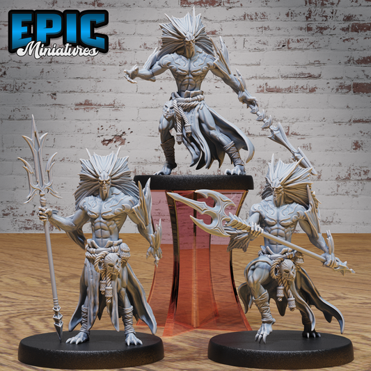 Atlantean Merfolk #4805-#4807 by Epic Miniatures - Mysterious Ocean | DnD Tabletop Miniatures