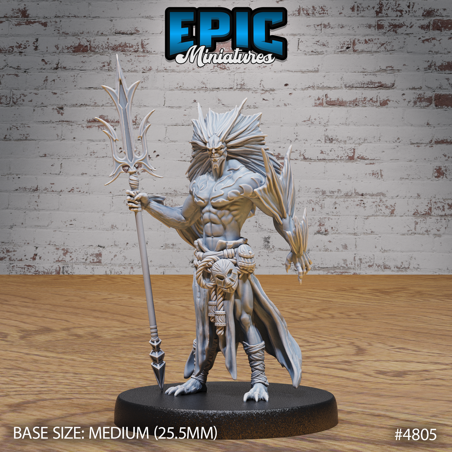 Atlantean Merfolk #4805-#4807 by Epic Miniatures - Mysterious Ocean | DnD Tabletop Miniatures