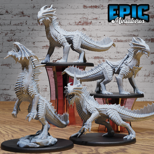 Guard Drake Bronze #4808-#4810 by Epic Miniatures - Mysterious Ocean | DnD Tabletop Miniatures