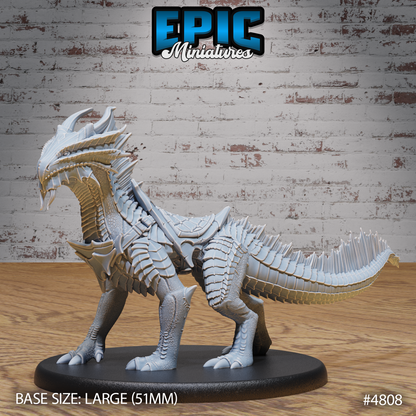 Guard Drake Bronze #4808-#4810 by Epic Miniatures - Mysterious Ocean | DnD Tabletop Miniatures