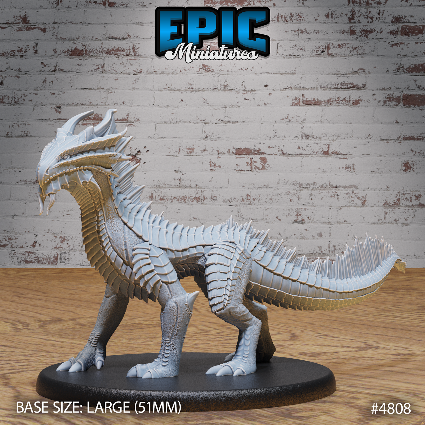 Guard Drake Bronze #4808-#4810 by Epic Miniatures - Mysterious Ocean | DnD Tabletop Miniatures