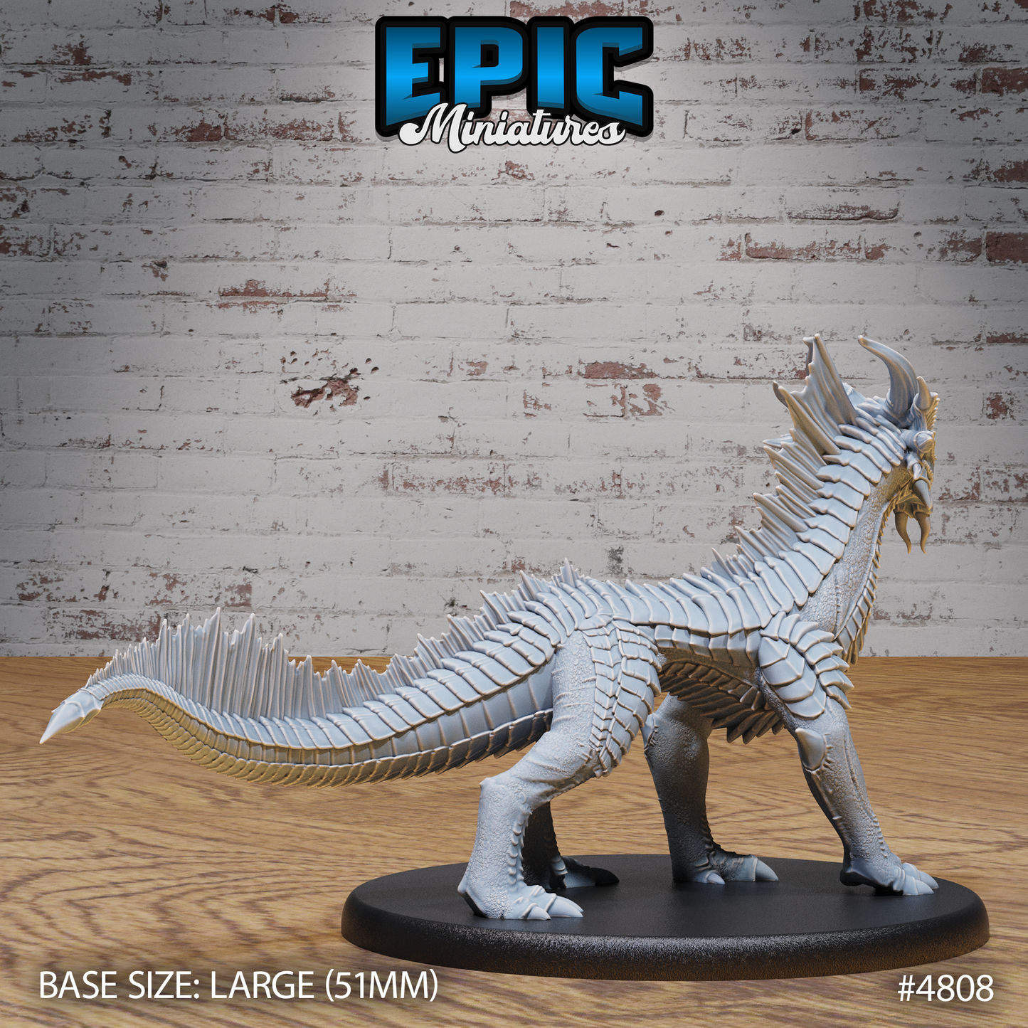 Guard Drake Bronze #4808-#4810 by Epic Miniatures - Mysterious Ocean | DnD Tabletop Miniatures