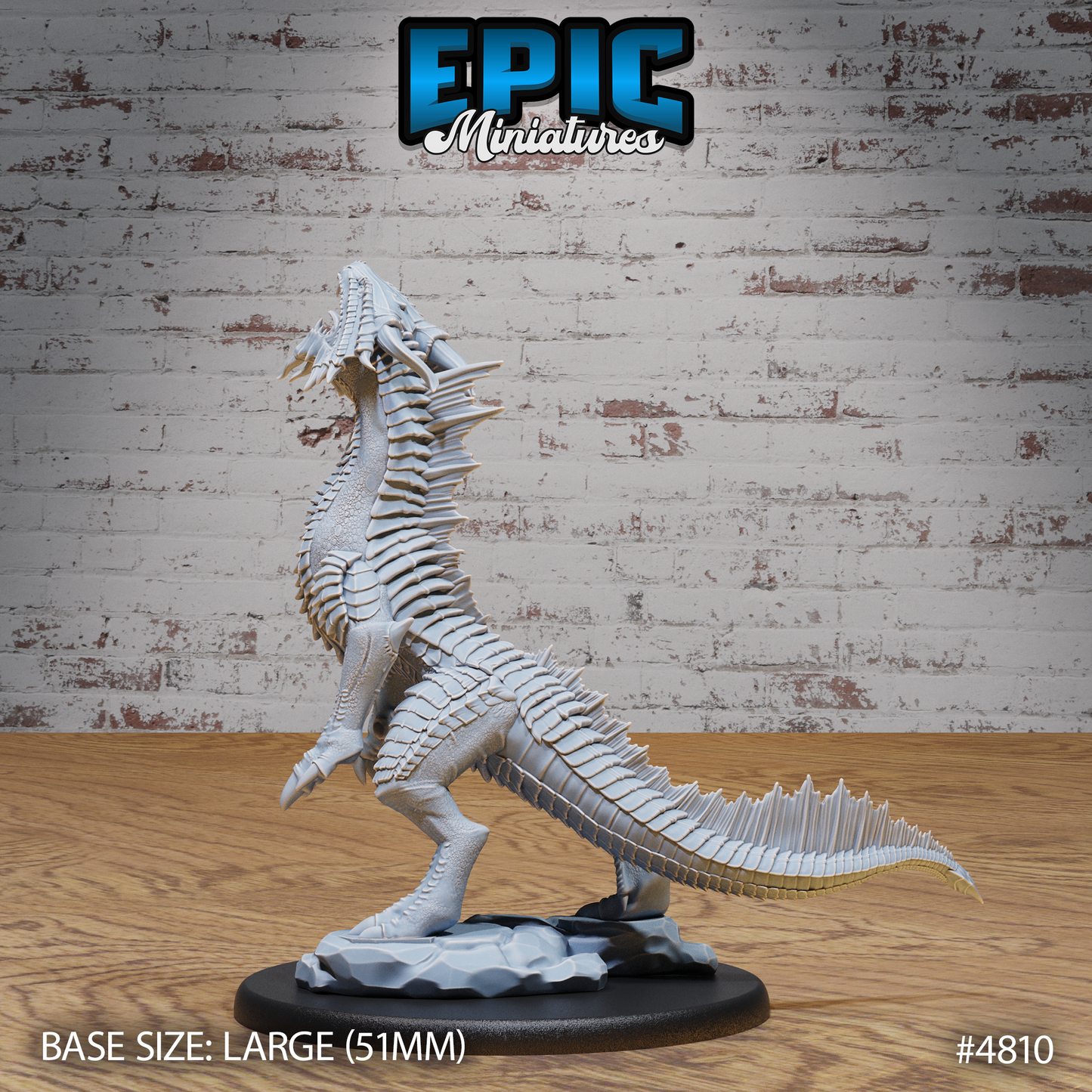 Guard Drake Bronze #4808-#4810 by Epic Miniatures - Mysterious Ocean | DnD Tabletop Miniatures