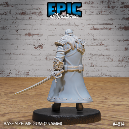 Pirate Captain Barbarossa #4814-#4816 by Epic Miniatures - Mysterious Ocean | DnD Tabletop Miniatures (28mm Scale)