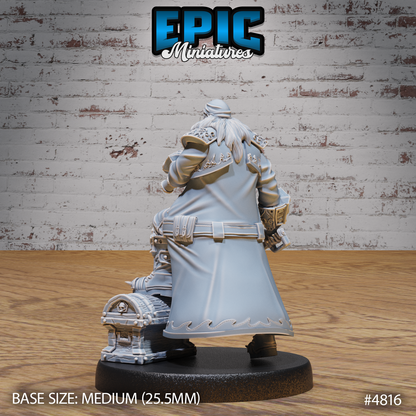 Pirate Captain Barbarossa #4814-#4816 by Epic Miniatures - Mysterious Ocean | DnD Tabletop Miniatures (28mm Scale)