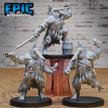 Sawhead Pirate #4817-#4819 by Epic Miniatures - Mysterious Ocean | DnD Tabletop Miniatures (28mm Scale)