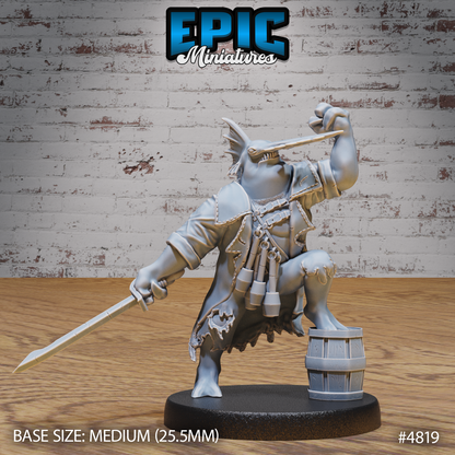 Sawhead Pirate #4817-#4819 by Epic Miniatures - Mysterious Ocean | DnD Tabletop Miniatures (28mm Scale)