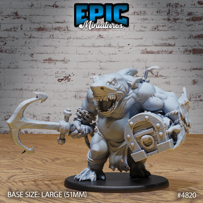 Sharkman Brute #4820 by Epic Miniatures - Mysterious Ocean | DnD Tabletop Miniatures (28mm Scale)