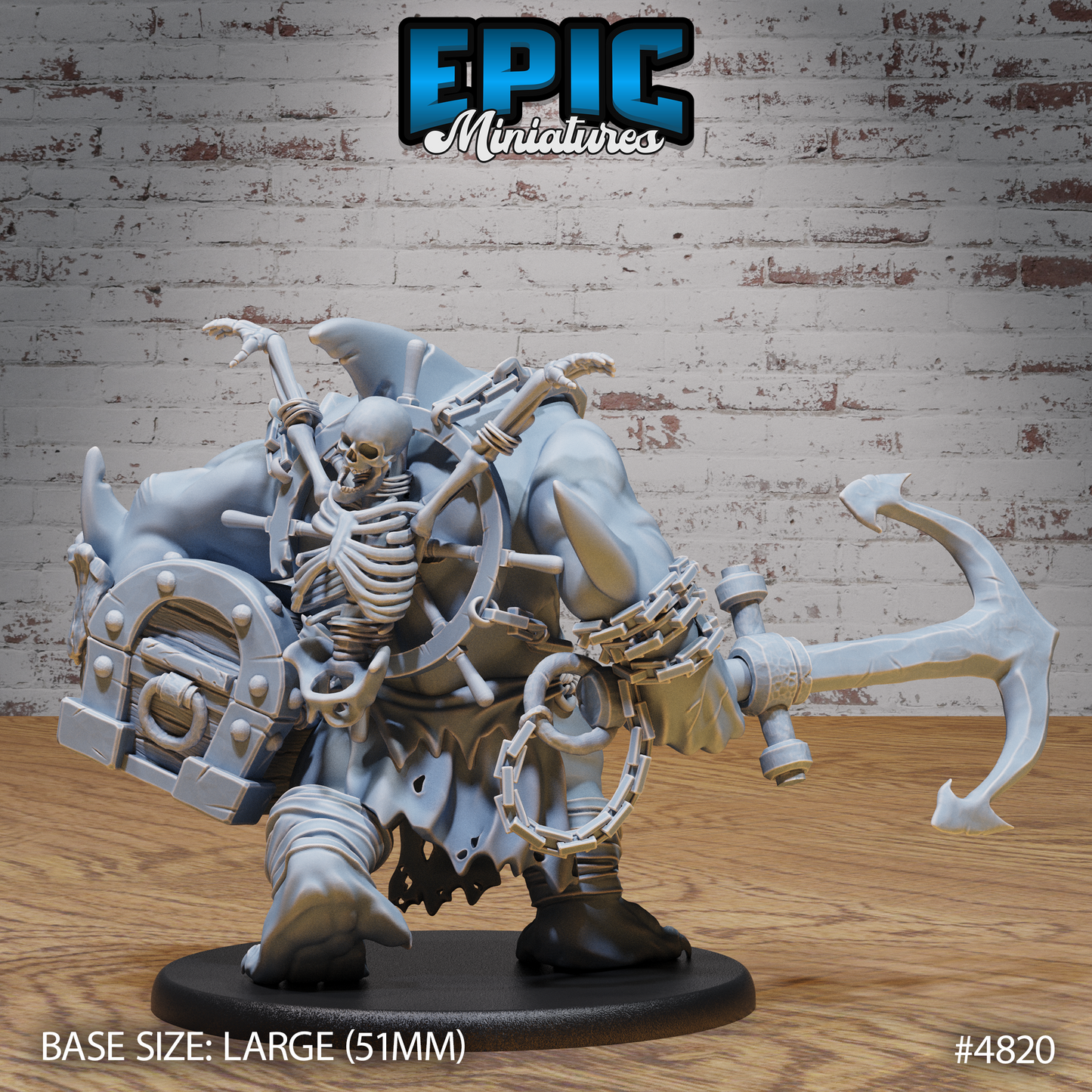 Sharkman Brute #4820 by Epic Miniatures - Mysterious Ocean | DnD Tabletop Miniatures (28mm Scale)