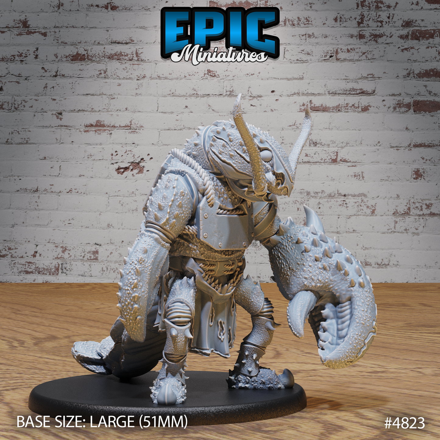 Lobster Folk Warrior #4823-#4825 by Epic Miniatures - Mysterious Ocean | DnD Tabletop Miniatures (28mm Scale)