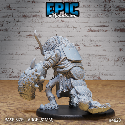 Lobster Folk Warrior #4823-#4825 by Epic Miniatures - Mysterious Ocean | DnD Tabletop Miniatures (28mm Scale)