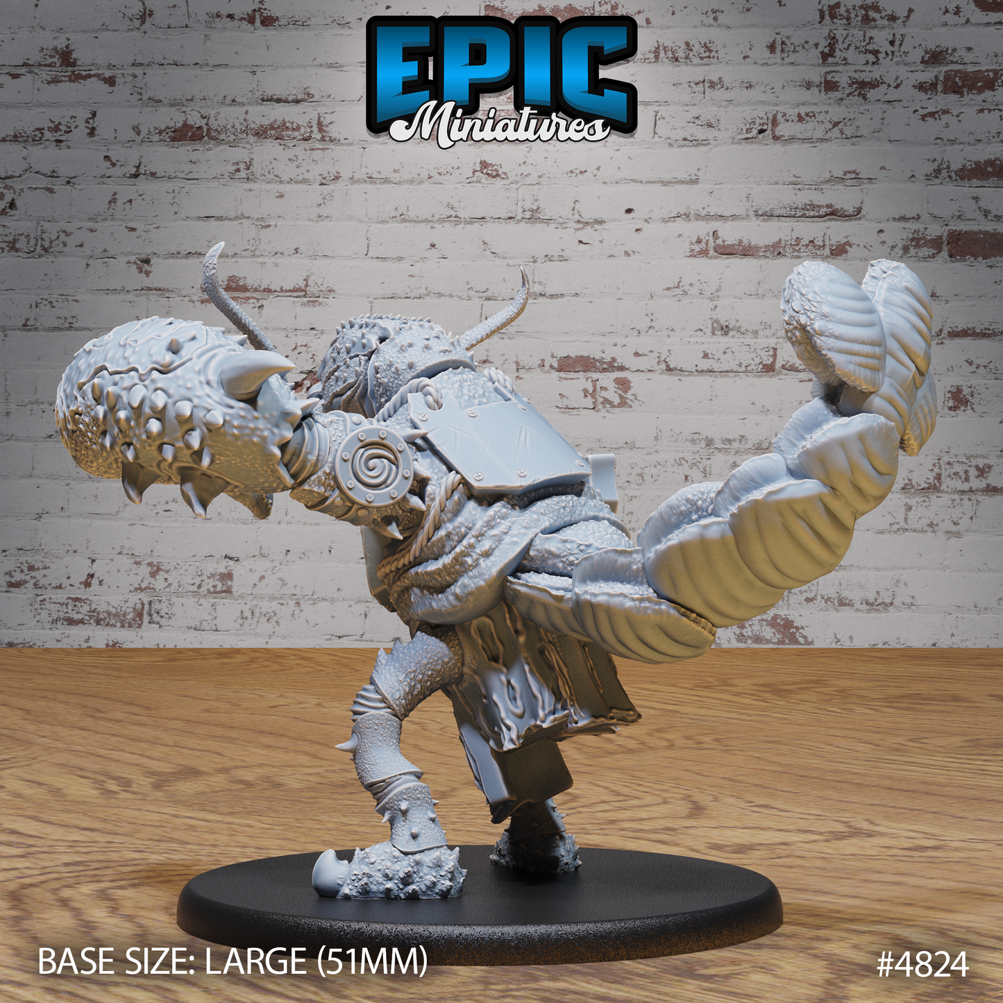 Lobster Folk Warrior #4823-#4825 by Epic Miniatures - Mysterious Ocean | DnD Tabletop Miniatures (28mm Scale)