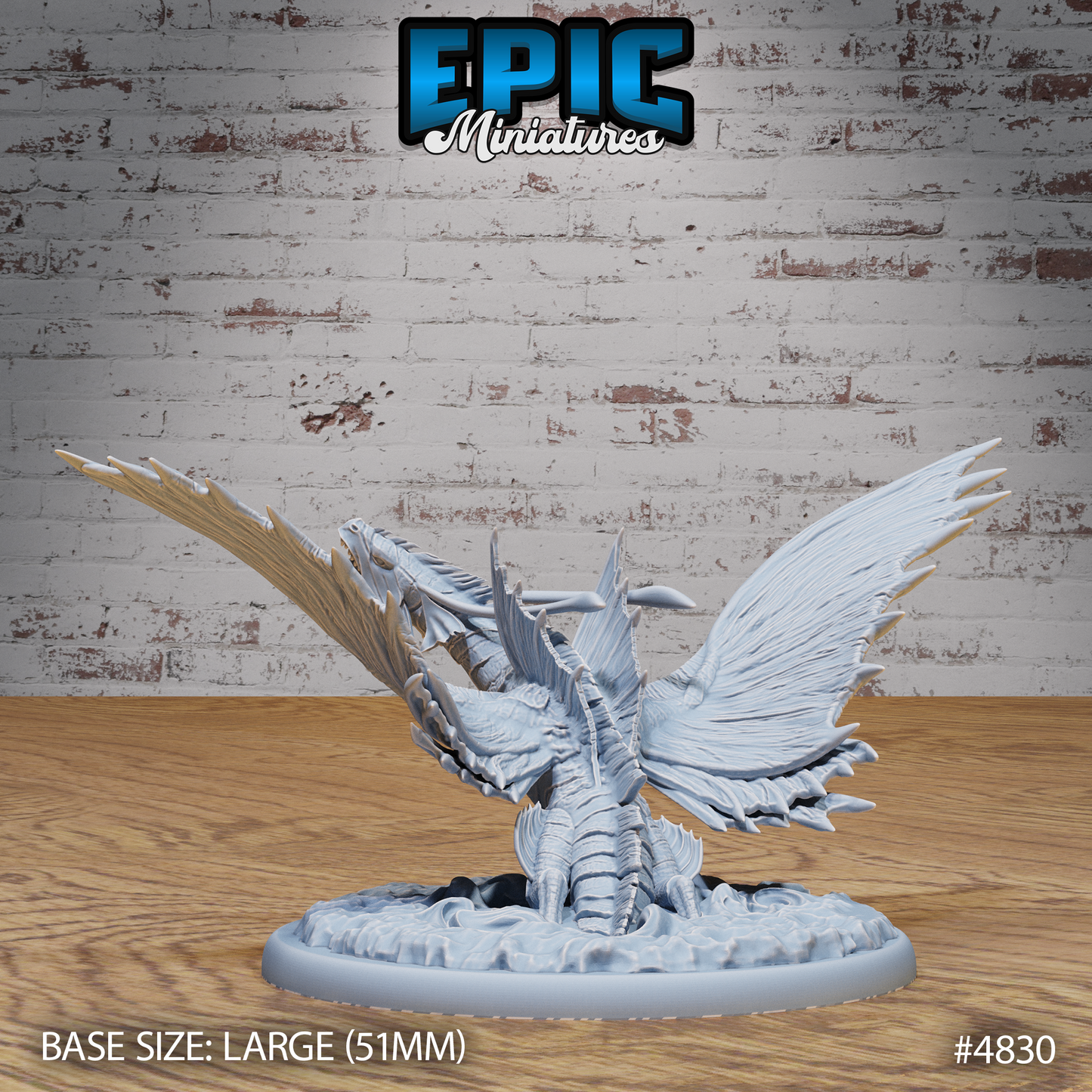 Ocean Wyvern #4828-#4830 by Epic Miniatures - Mysterious Ocean | DnD Tabletop Miniatures (28mm Scale)