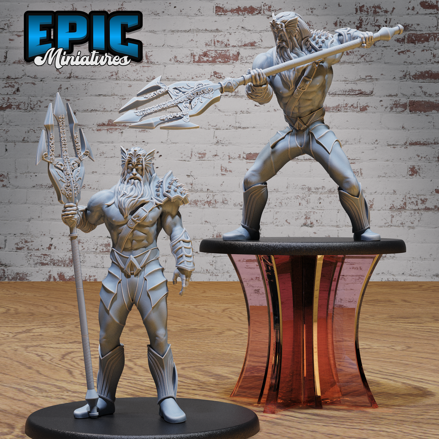 God Triton Avatar by Epic Miniatures | 28mm Scale D&D Tabletop Miniature