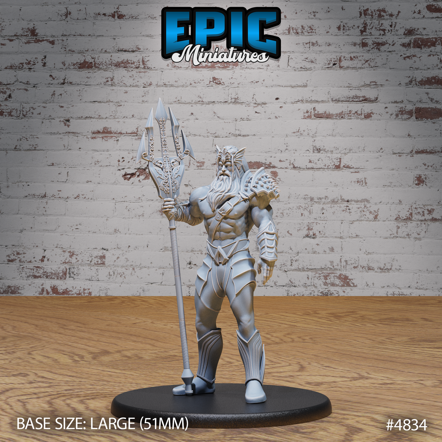 God Triton Avatar by Epic Miniatures | 28mm Scale D&D Tabletop Miniature