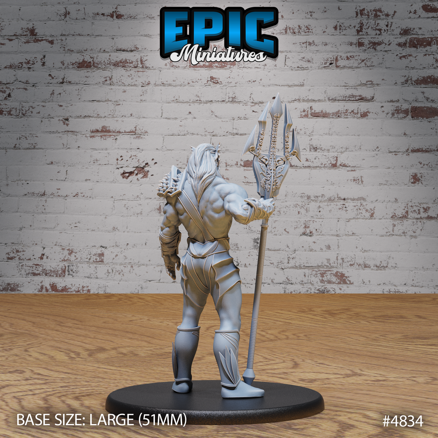 God Triton Avatar by Epic Miniatures | 28mm Scale D&D Tabletop Miniature