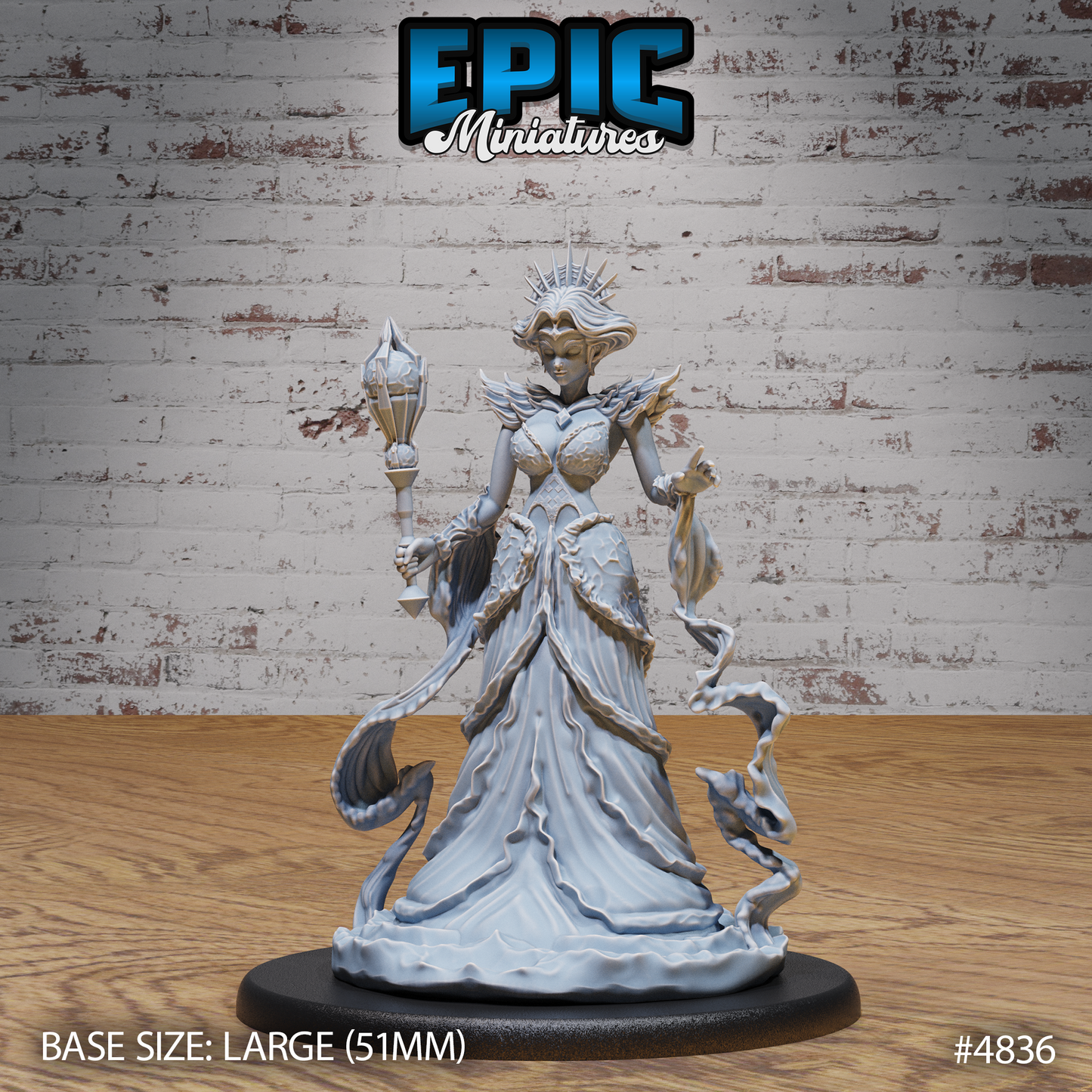 Undine Princess #4836-#4838 by Epic Miniatures | 28mm Scale D&D Tabletop Miniature